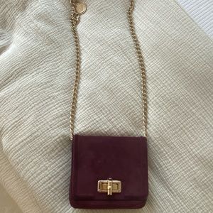 Lanvin Mini Happy Pop bag in Aubergine